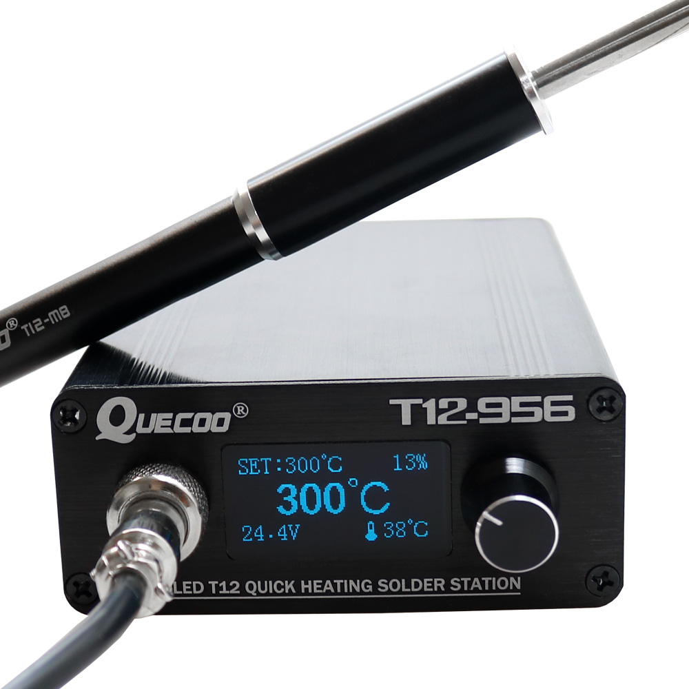 T12 Soldering Station Oled - Цифровая паяльная станция QUECOO T12-956, электронный