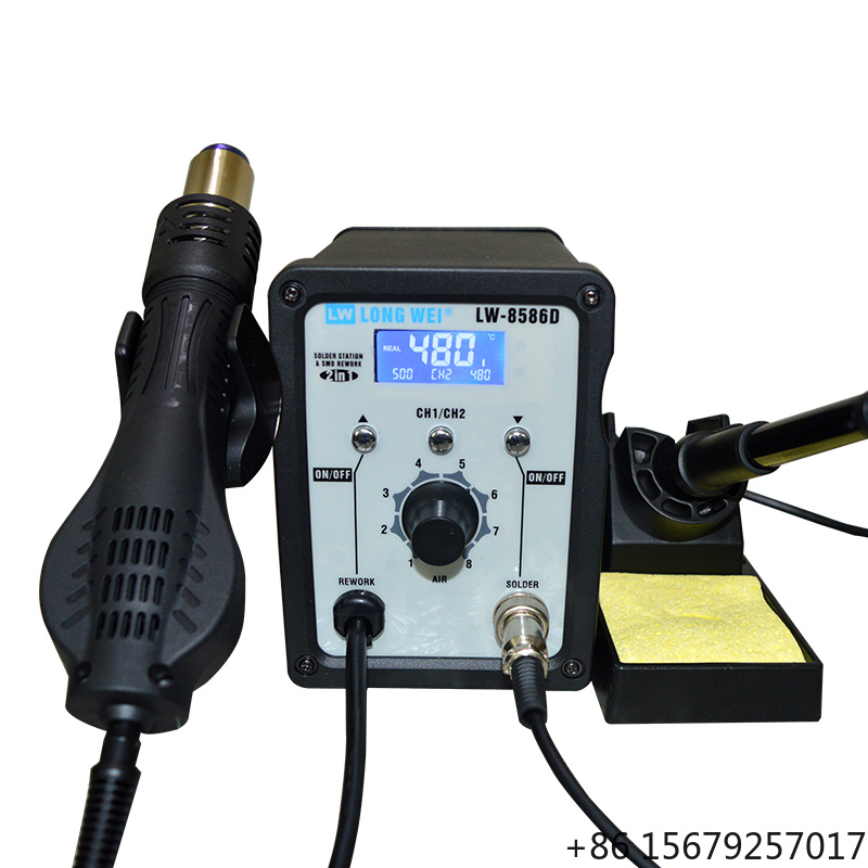 LW-8586D 2 в 1, 750 Вт, термоф – обзор и цена 2 In 1 Soldering Rework Station 750W