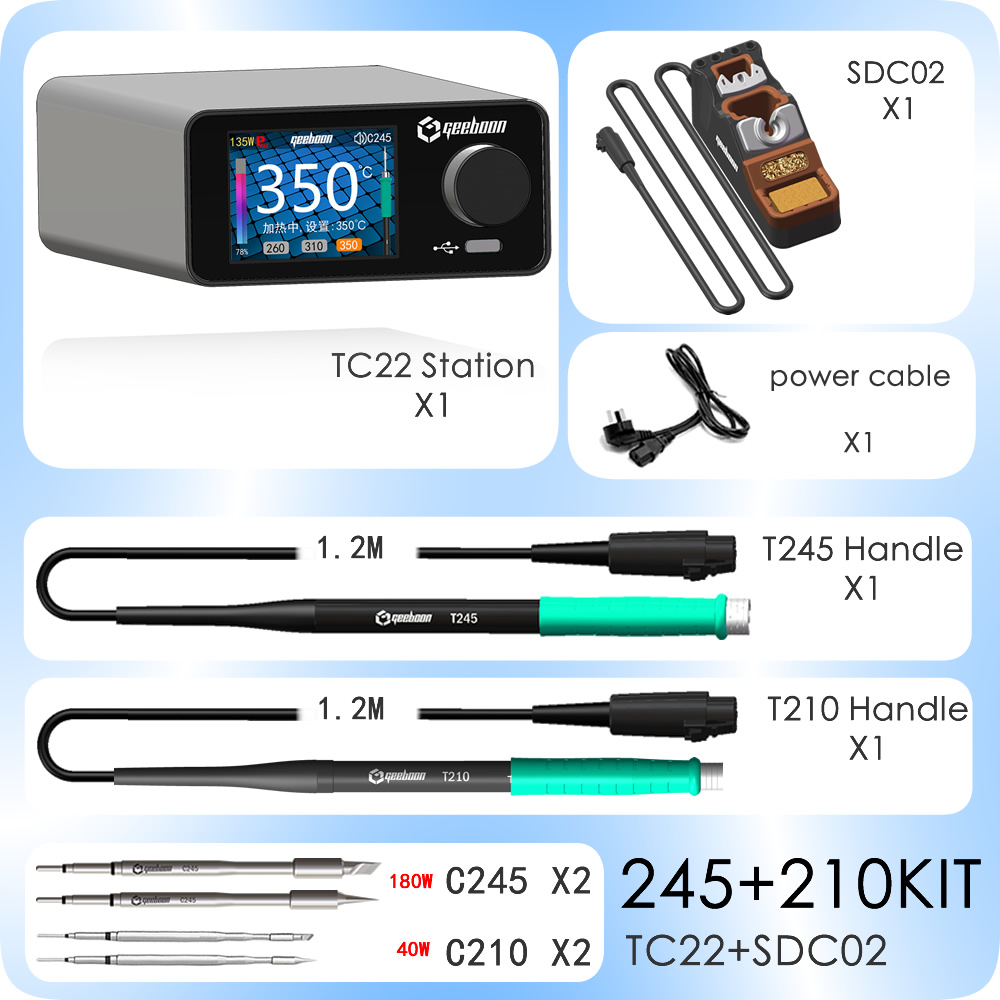 Паяльная станция GEEBOON TC22  – обзор и цена C210 Precision Soldering Station